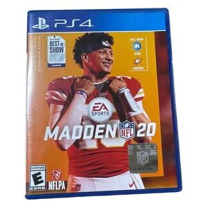 NFL Madden 20 Playstation 4 Game and Case Tested Working